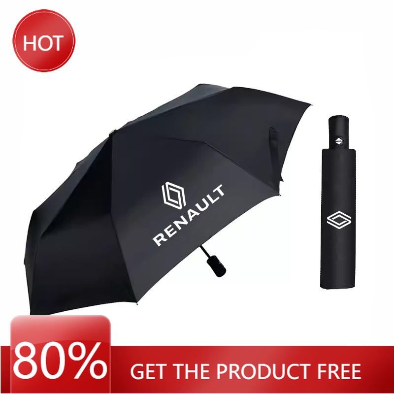 2026 Caliente Para Tapacubos Renault Paraguas de Coche Plegable Totalmente Automático Parasol Impermeable Para Renault QM6 Clio Koleos Espace Kadjar