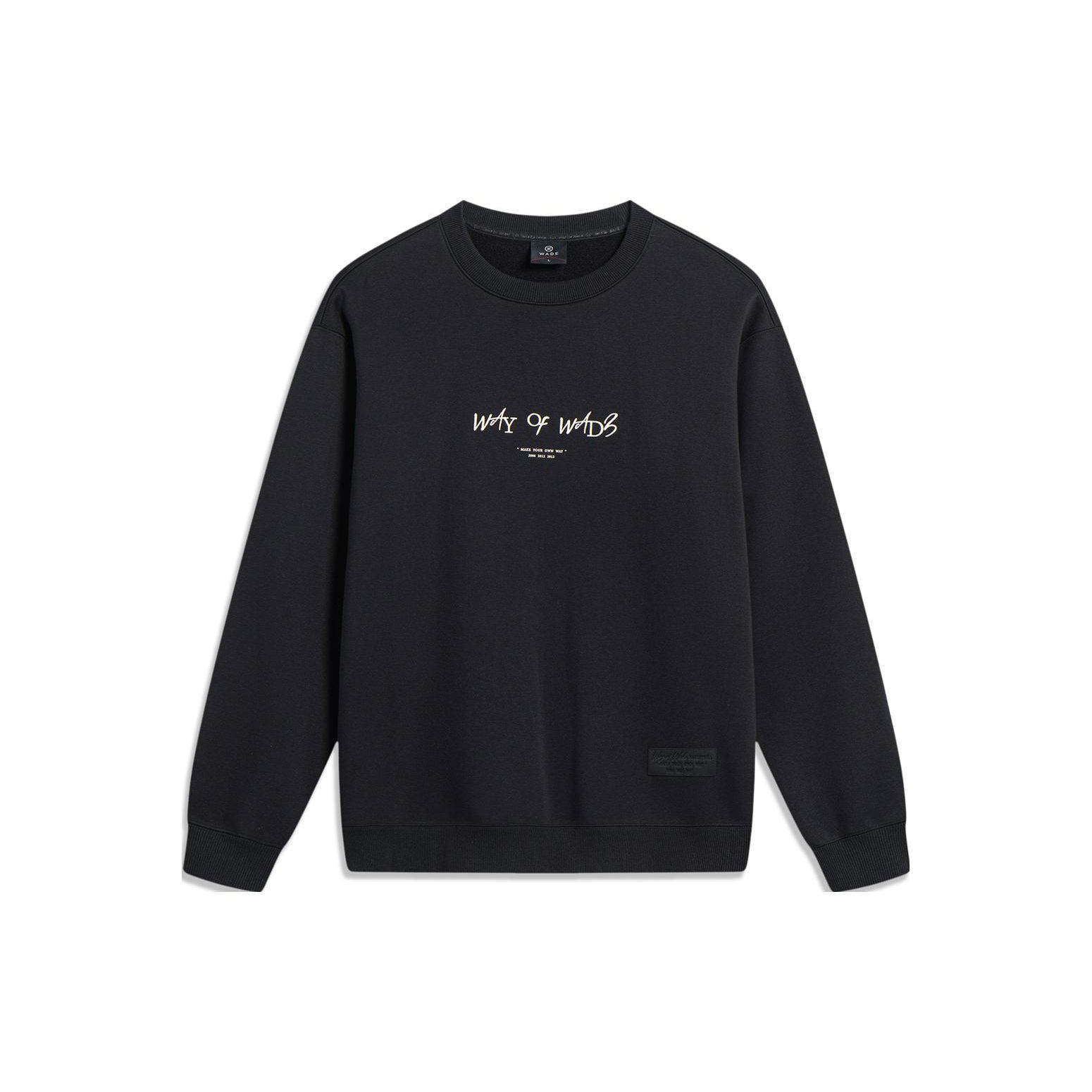 LI-NING AWDT941-1 Men s Wade Series Fleece Crew Neck Sweatshirt M