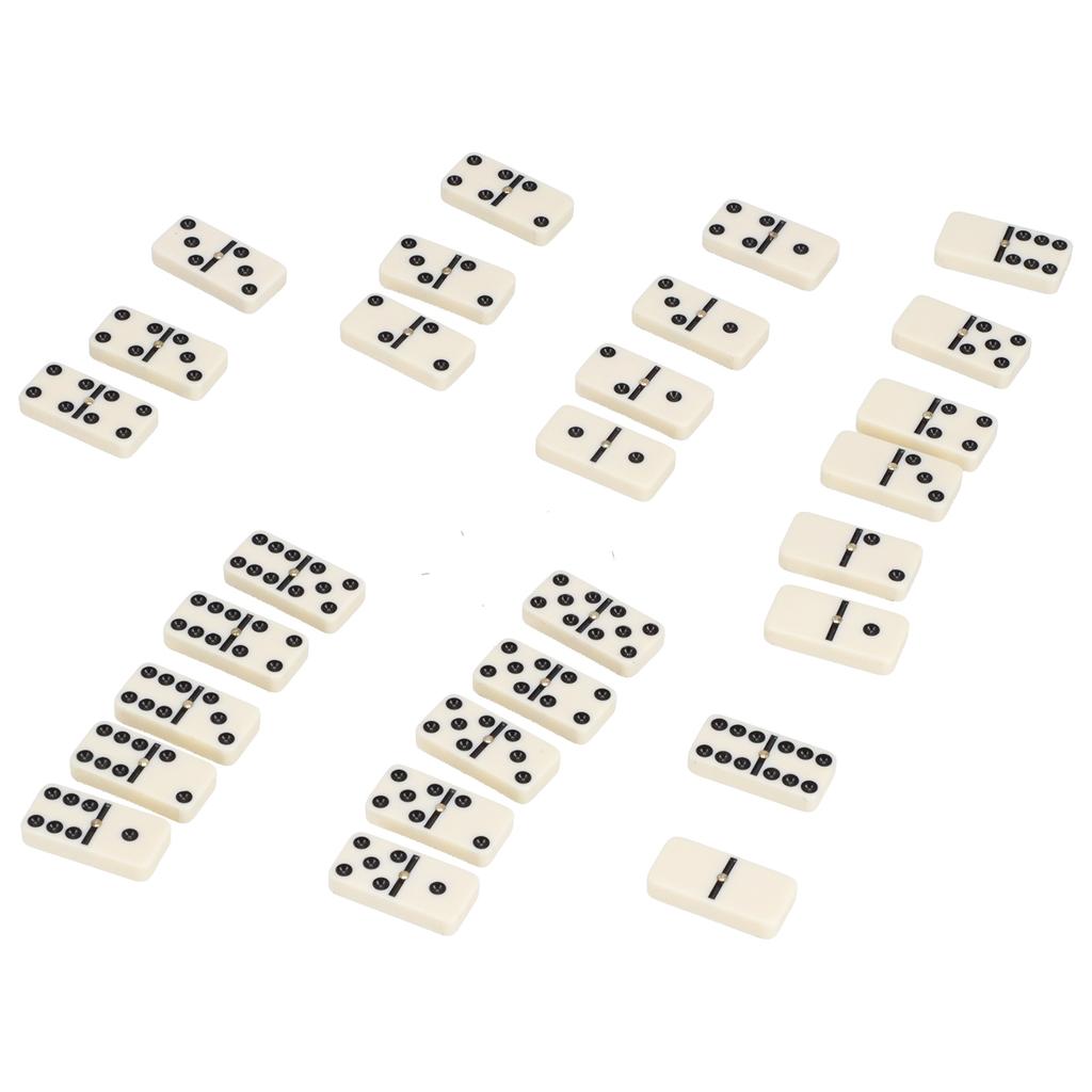 Domino Set Classic Dominoes 28 Pieces Amino Plastics Puzzle Dominoes for Boys Girls Party