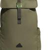 Adidas Polyurethane Artificial Leather Bonded Backpack Regular Unisex Army Green Casual JF6587