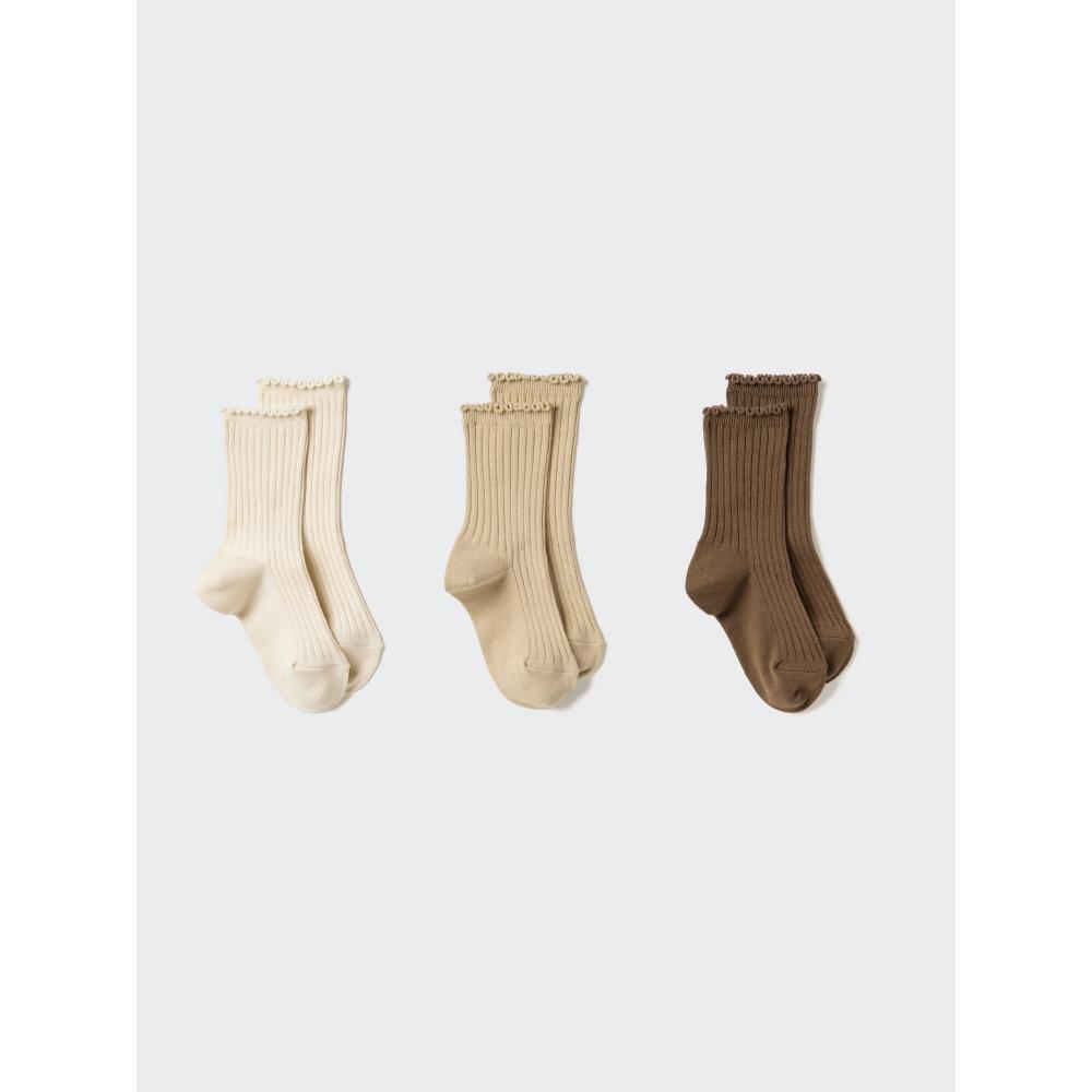 

Uniqlo Детские носки 3 шт. 30 NATURAL/KIDS 18cm