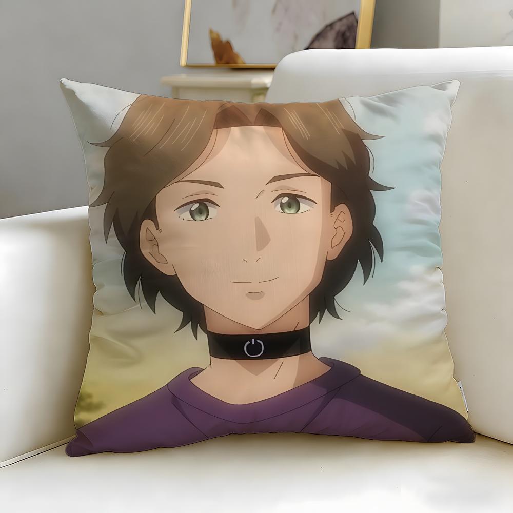 anime AI no Idenshi Cushion Cover Soft EasyWash Pillow Case Versatile for Couch Bed Travel and Office