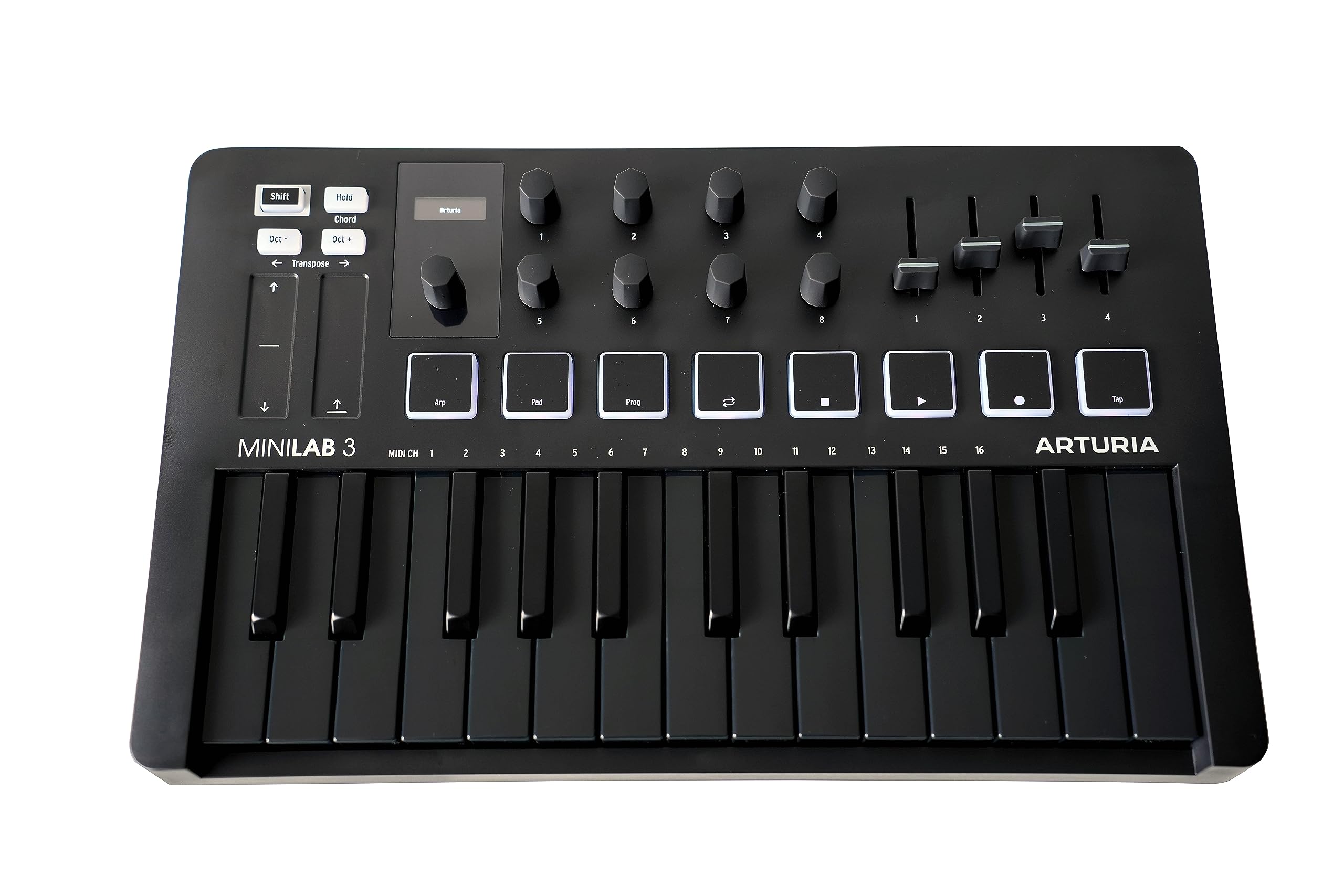 

Клавіатурний контролер ARTURIA MIDI MiniLab 3 DB Deep Black