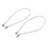 2pcs Metal Chain Bag Chain Transparent Purse Chain Bead Assortments Purse Strap  Handbag Accessories