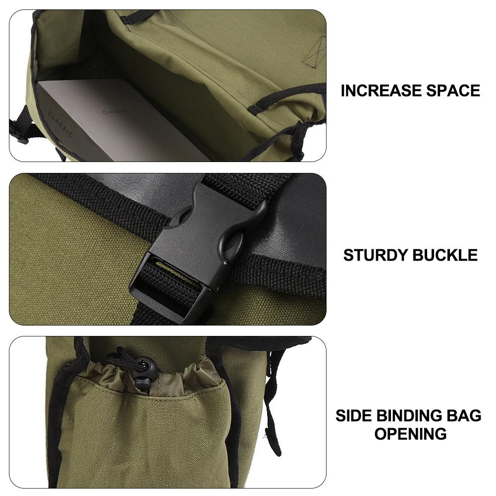 Canvas Motorcycle Saddlebag Luggage Bags Waterproof Stroage Bag