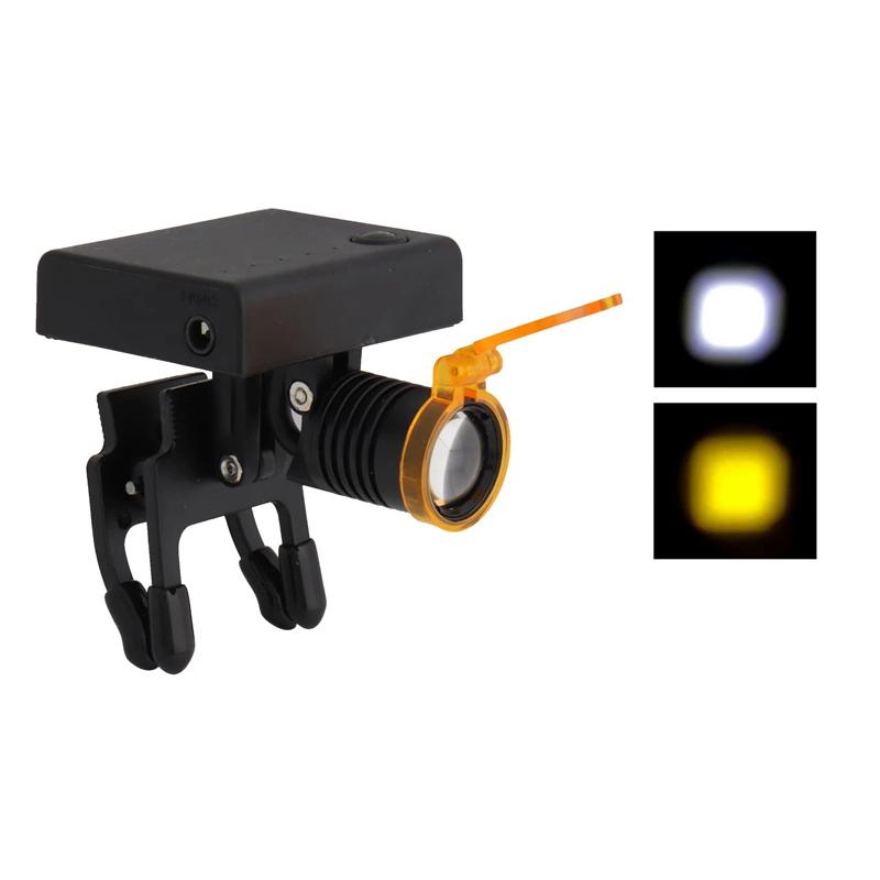 Wireless Portable 5W LED Headlight Headlamp Clip Type Dental Oral Cavity Lamp For Dental Magnifying Glass  Glasses
