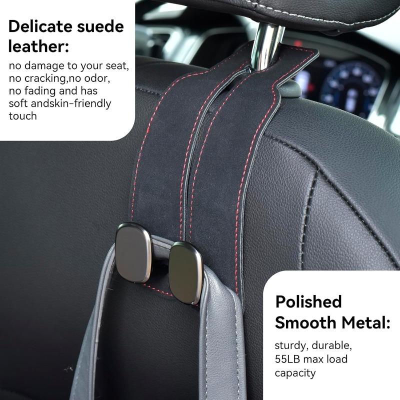 1 Stück Langlebiger universeller einfacher Auto-Wildlederhaken Autositzlehne Versteckter multifunktionaler Aufbewahrungshaken im Auto