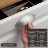 Zinc Alloy Shell Shape Cabinet Handle Semicircular Furniture Hardware Door Knob Kitchen Cabinet Knob Cupboard Wardrobe Push Pull