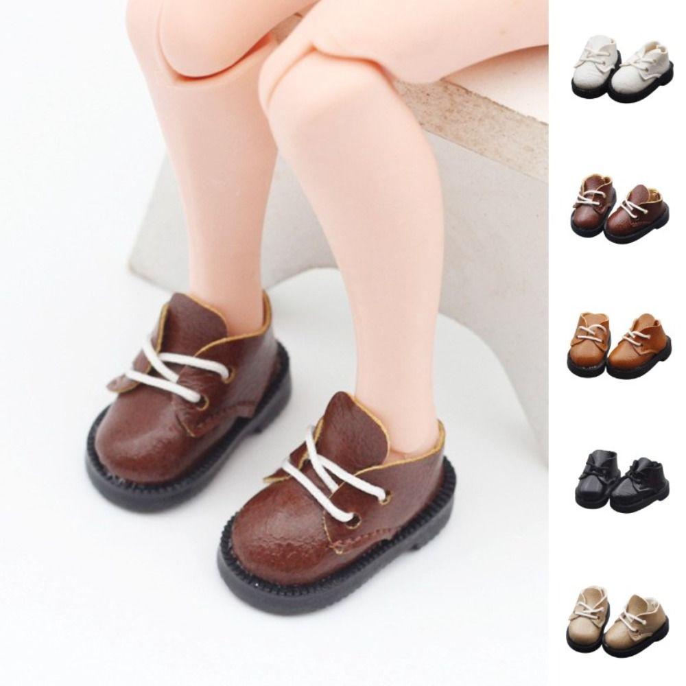 

Lightweight Round Head Strap Doll Boots PU Leather 3.2cm Doll Shoes Blythe Doll Toy