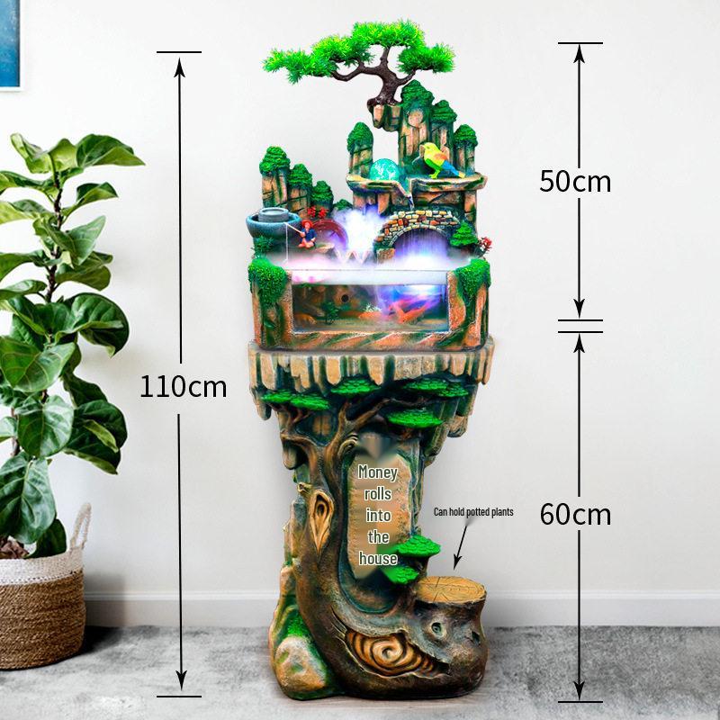 Rockery Circulating Water Fish Tank for Living Room - Small/Medium Aquariums & Desktop Goldfish Tank