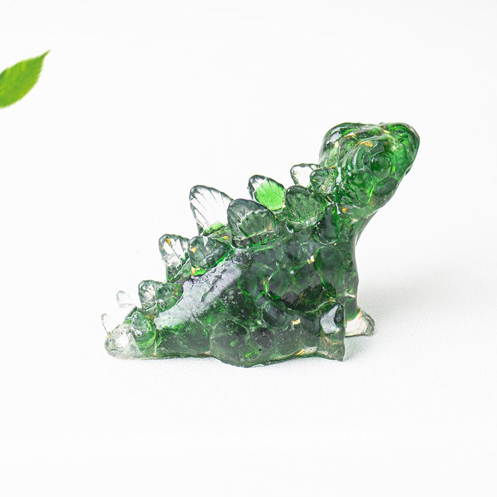 

Dinosaur Resin Figurine With Crystal Resin For Home Office Decor Gift For Kids And Teens Style M