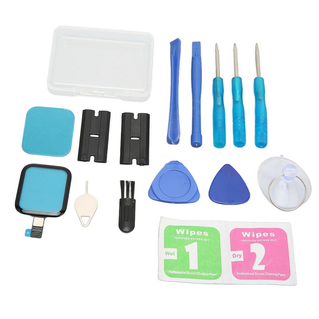 Watch Front Glass Lens Replacement Watch Screen Repair Kit Touch Screen Digitizer Glass for IOS Watch S5 SE 44mm 1.73in