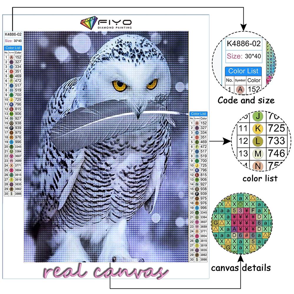 DIY 5D Diamant Pictură Animal Bufnă Kit cu punct de cruce Broderie completă Mozaic Artă Imagine cadou strasuri