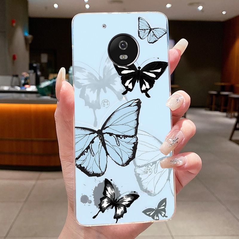For Motorola Moto G5 Plus Case Clear Luxury Fashion Butterfly Flower Soft TPU Silicone Phone Cover for Motorola G5 Plus G5+ Case