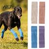 Cotton Dog Elbow Wrap 4Pcs Protectors, Knitted Leg Warmer Wraps, Breathable Protector Protective Sleeves for Elderly Dogs, Post-operative Recovery