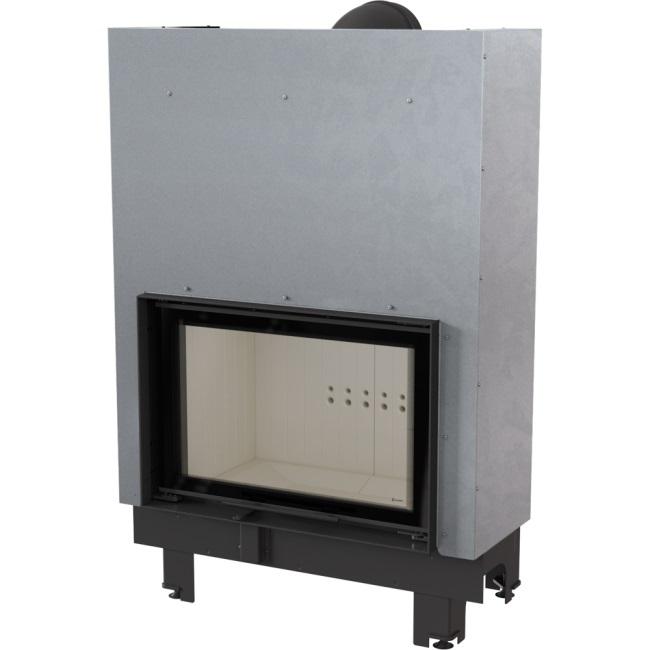 Steel fireplace KRATKI MBO 15 kW Ø 200 Lift-up self closing door
