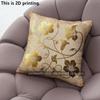 Vintage Gold Floral Throw Pillow Covers Pattern Cushion Cover Suitable for Sofa Bedroom Car Pillow Cover