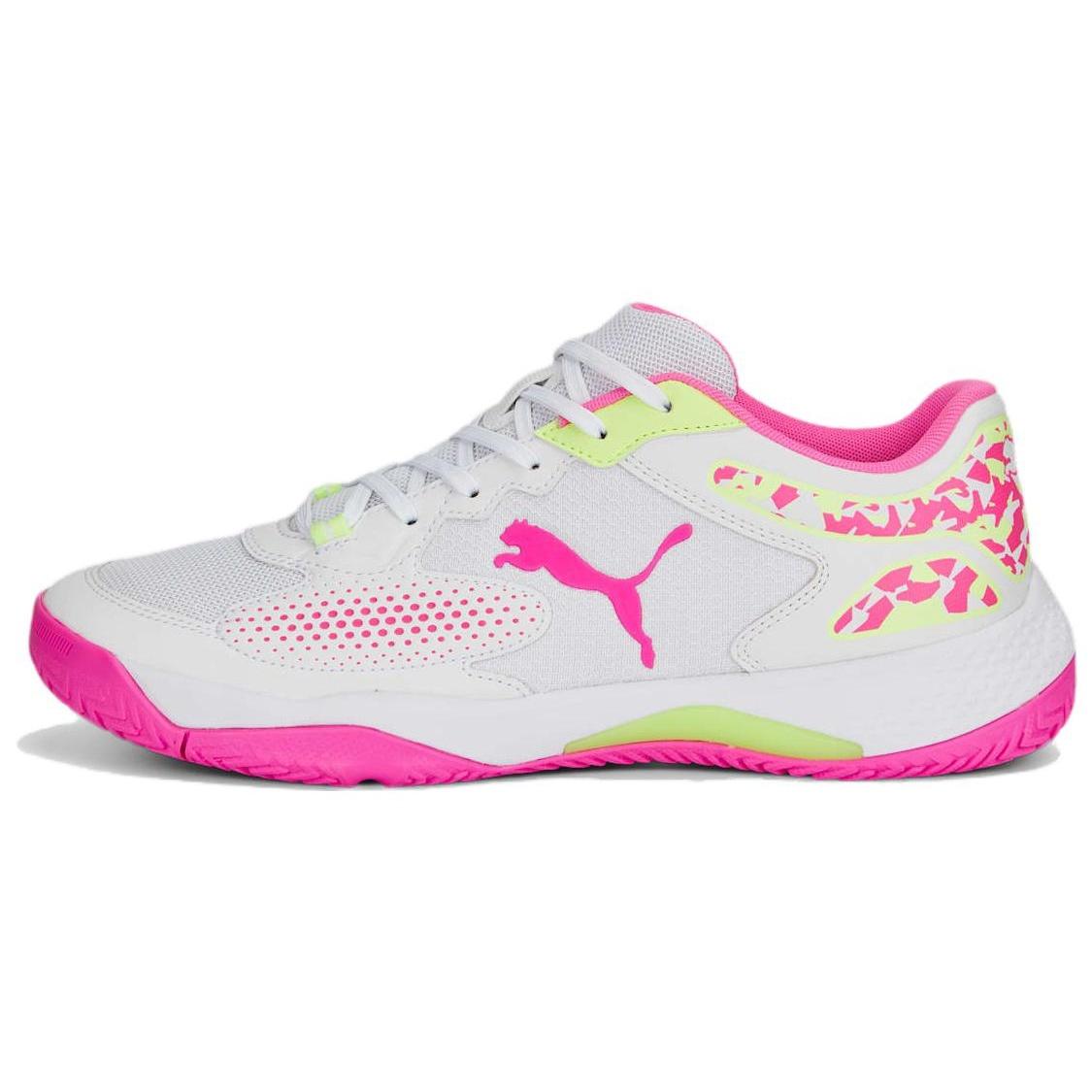 PUMA Solarcourt RCT Padel  White Ravish Camo  Men s 107296-03 EU 37.5