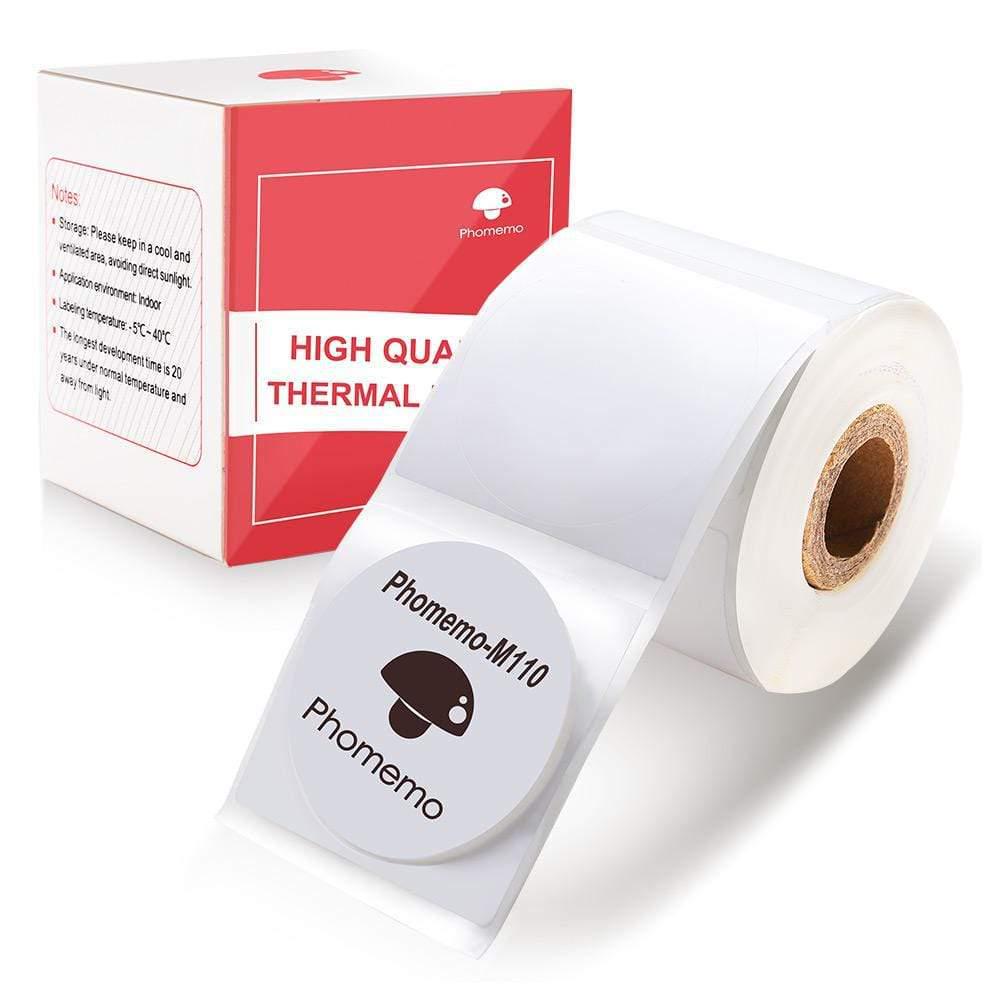 Phomemo 30x30mm Round Thermal Labels for M110/M200 Printer - 200 Count 30x30mm Round, 200 Labels