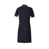 Fila Tennis Series Casual Sports Simple Versatile Basic Polo Collar Fitted Short Sleeve Dress Women Dresses Dark-Blue A11W523325F-NV