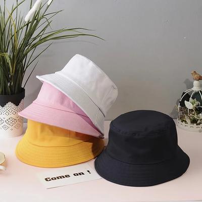 Unisex pamut vödörkalap Női nyári napvédő Panama kalap Férfi egyszínű napvédő kalap Fedora Kültéri horgász kalap Strand sapka