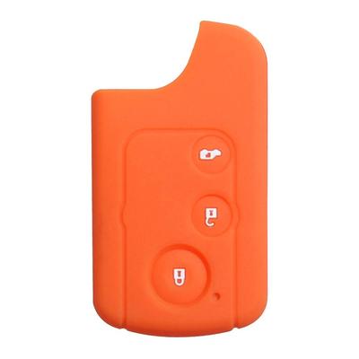 CARSIX Honda Car Key Case Silicone Perfect Fit Exclusive Design Silicone (Orange)