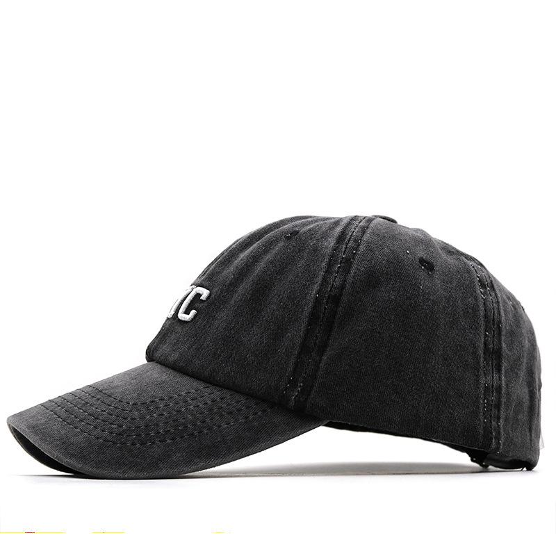 Summer New Embroidered NYC Personalized Baseball Cap Men and Women Tide with Washed Denim Retro Fashion Cap