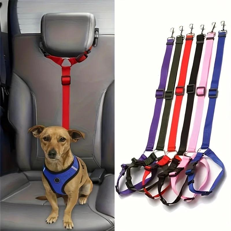 Pet Supplies Car Safety Hanger Loop Dog Leash Cat Leash Car Headrest Stretchable Traction Rope Pet Accessories Dog Products