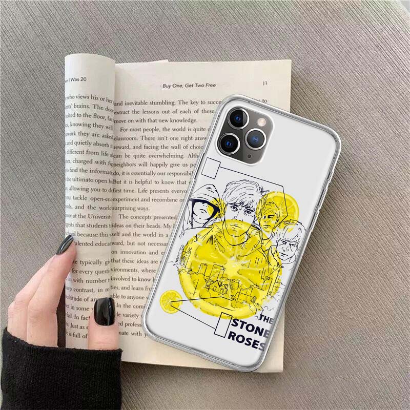The Stone-R-Roses Phone Case For Apple Iphone 12 13 Mini 14 15 Pro 17 Pro Max Air 11 16E 16 Plus Shell Cover Clear TPU