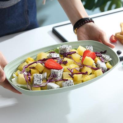 Oval tallrik Matförvaringsbricka Västerländsk Pizza Frukost Fruktfat Är Populärt Servis Snacktallrik Fruktskål Fat tallrik Servis