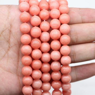 1strand/lot 4 6 8 10 Mm Natural Stone Orange Bead Round Loose Spacer Beads For Jewelry Making Findings DIY Necklace Bracelet