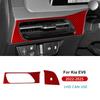 Real Soft Carbon Fiber For KIA EV6 GT EV 2022 2023 2024 2025 2026 LHD RHD Car Driver Seat Air Outlet Sticker Accessories.