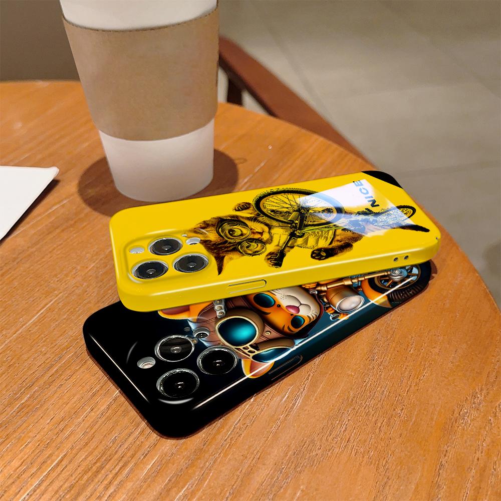 All-inclusive Film Phone Case Cartoon Fashion Design Hard Shell Full Cover Camera Shockproof Protection Case for OPPO Realme OnePlus Infinix Tecno