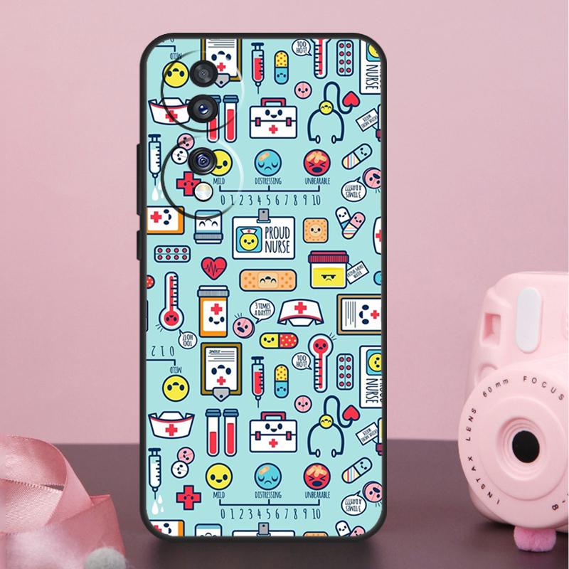Etui Kreskówkowy Lekarz Pielęgniarka Do Honor 200 400 Pro 50 70 90 X9a X9b X9c X9d X8b X8c Win Magic 7 Lite 5 6 8 Pro Pokrowiec