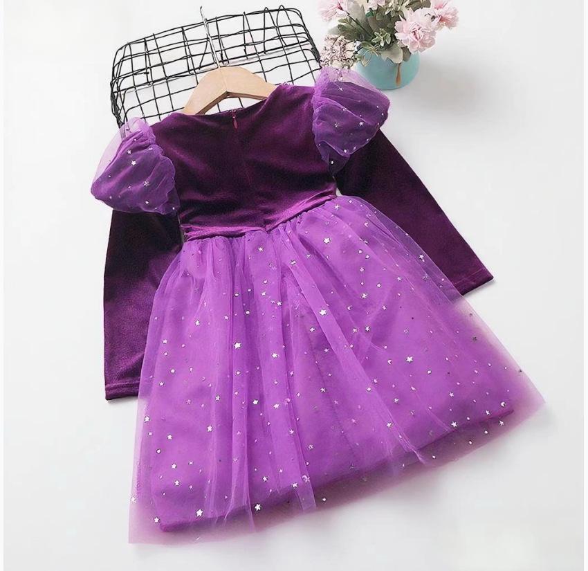 Cross-border Halloween Tulle Skirt Evening Dress for Baby Girls and Children