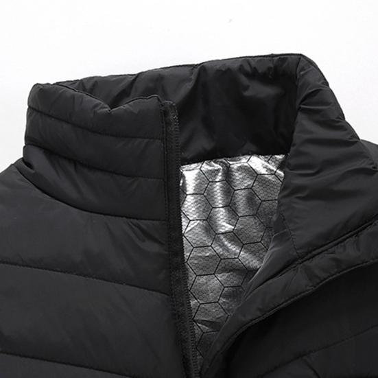 Unisex Heated Waistcoat USB Heating Jacket 3 Temp Modes 2 Zones Vest Coat Stand