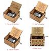 Vintage Wooden Music Box Gift For Kids Charming You Are My Sunshine Engraved Toy