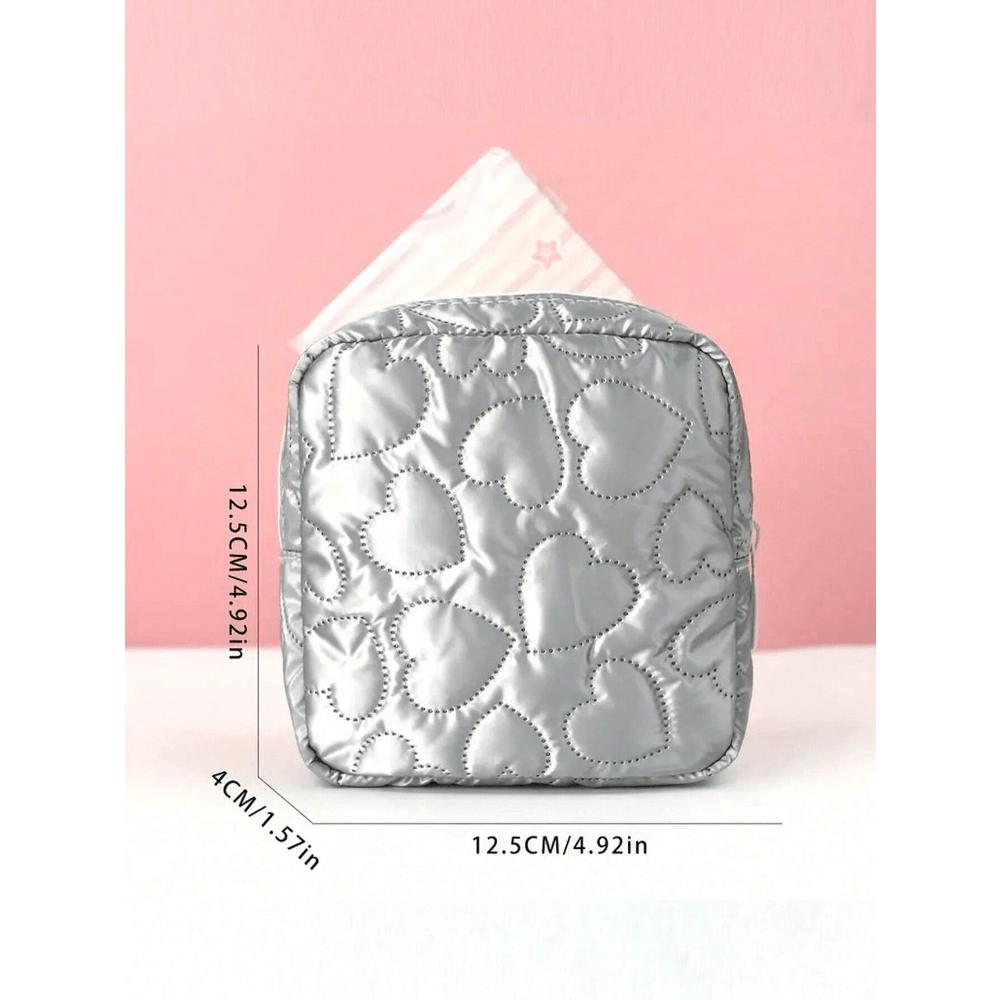 Minimalist Multi-Function Storage Bag, Multi-Function Sanitary Napkin Storage Bag, Small Square Bag, Japanese Sweet Corduroy Square Cosmetic Wash Bag