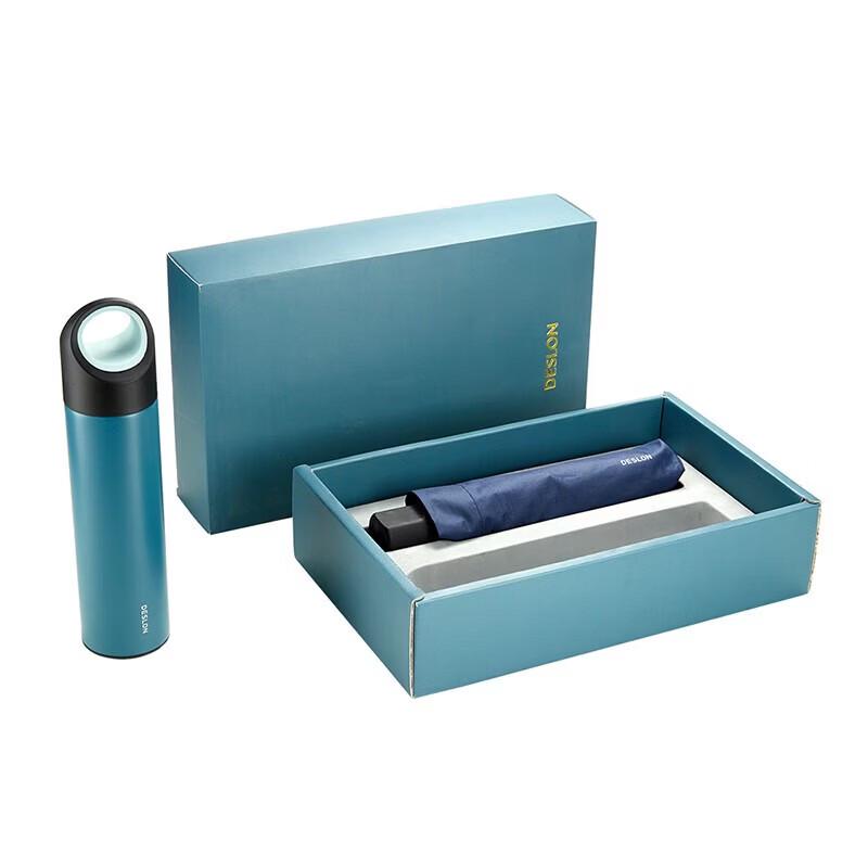 DESLON Stainless Steel Thermos and Umbrella Gift Set