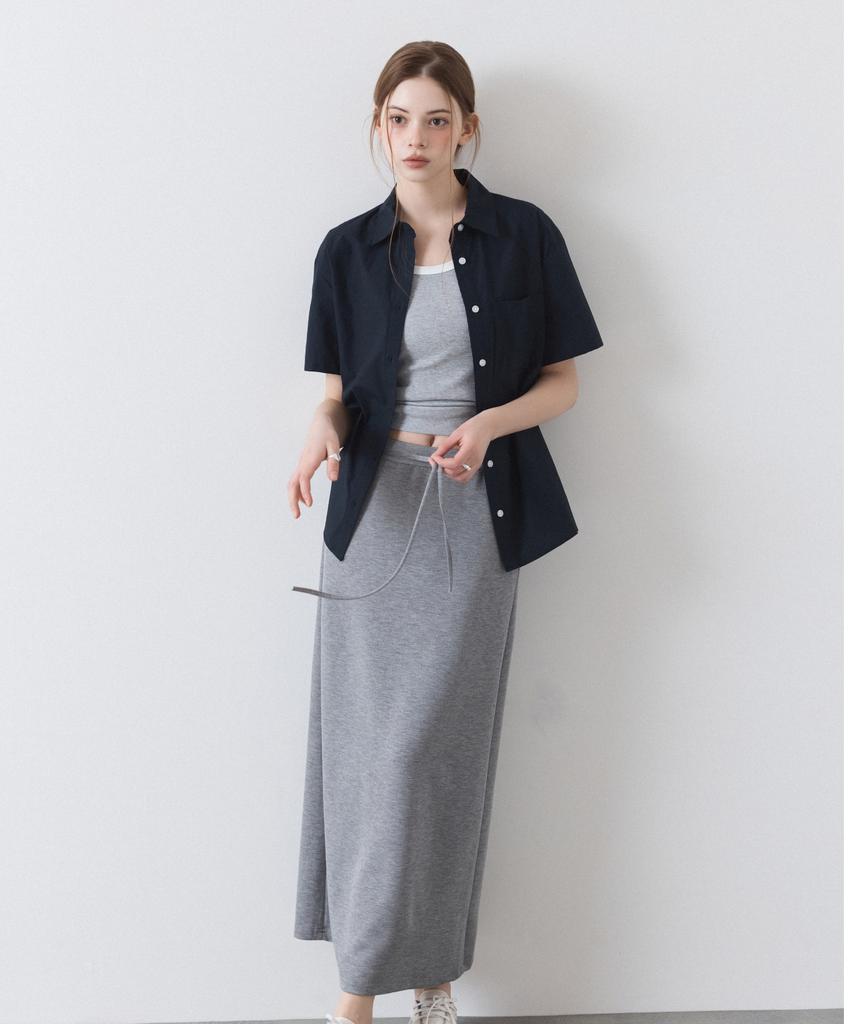 MIXXO Pocket Elastic Waist Long Skirt_Miwwhg42Ss Miwwmg80Qs