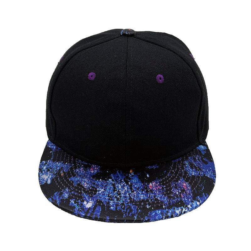 Solid Color Simple Fashion Baseball Cap Men And Women Starry Sky Cool Flat Hip-Hop Hat