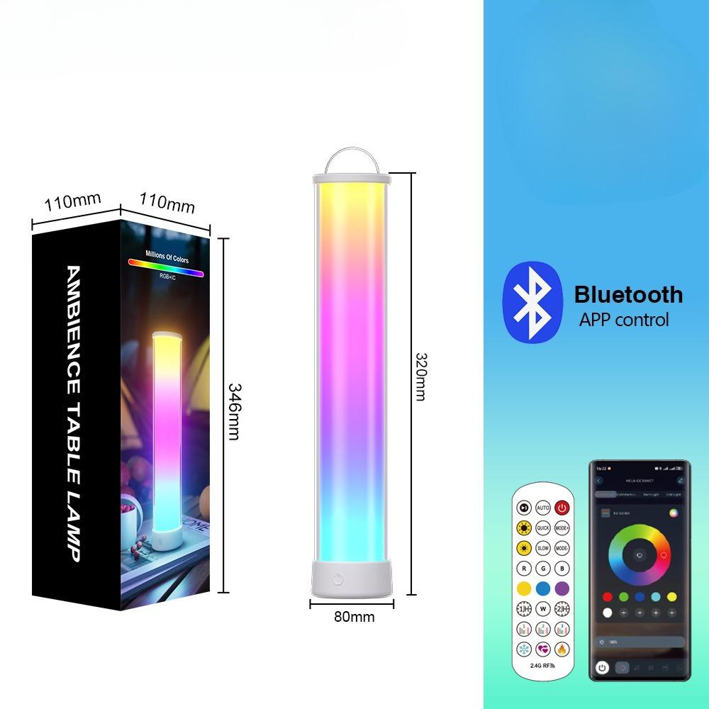 Smart bluetooth dimming color dimming 3600mA battery charging desk lamp