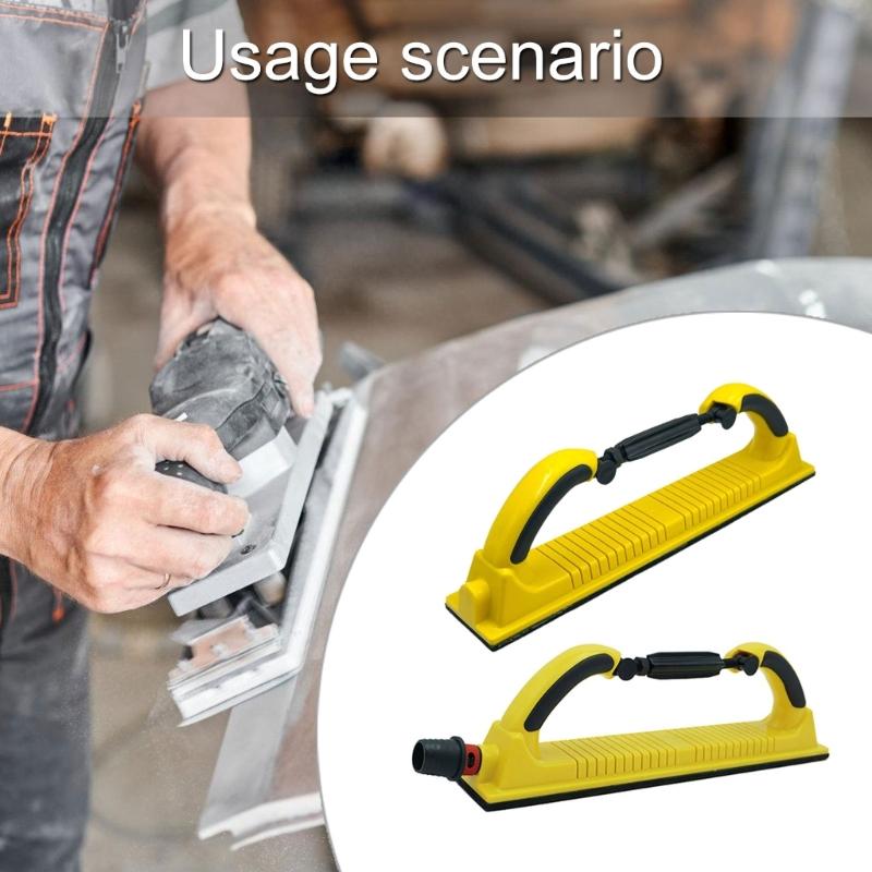 Manual Sanding Tool Adjustable Suitable for Car Waxing & Hand Grinding 70x400mm Sandpaper Large Area Surfaces Smoothing