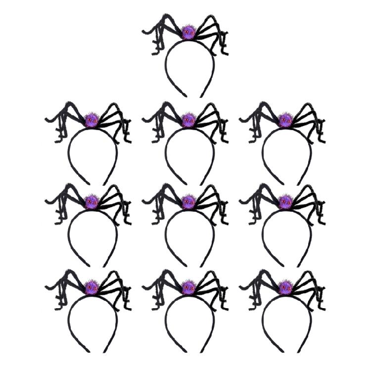 Halloween Parties Essential Headbands Comfortable Festival Halloween Headgears with Spders for Parties Fun