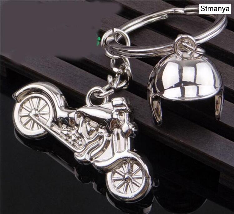 New Motorcycle Key Chain Charm Metal Keychain Men Women Car Key Ring 4 Color Key Holder Best Gift Jewelry