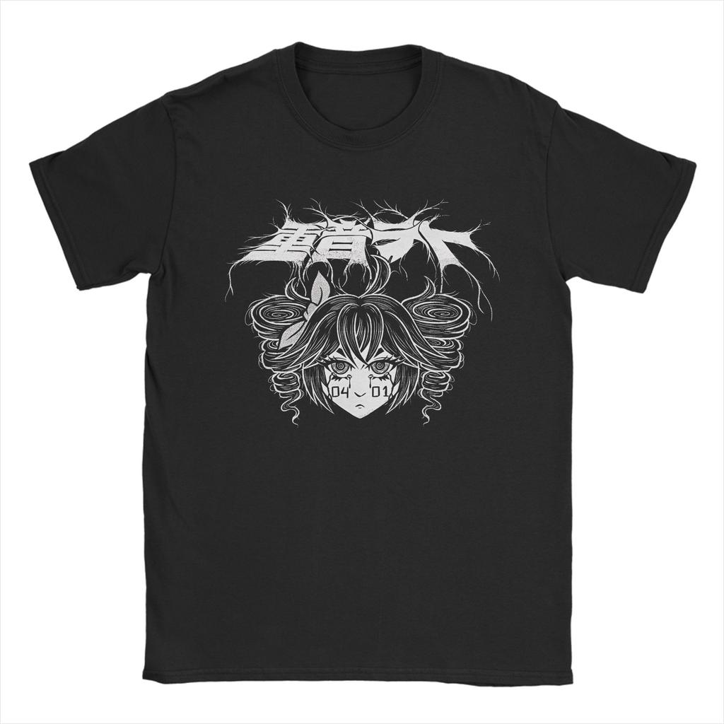 Unisex Unisexs Kasane Teto Cartoon Anime T-Shirt Virtuelle Idole 100% Baumwolle Oberteile Einzigartig Kurzarm Rundhals T-Shirts Geschenk T-Shirt