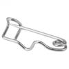 100Pcs Silver Safety Pins Metal Steel Wire Locking Pin Clasps Sturdy S-Shaped Pins  For Quilting