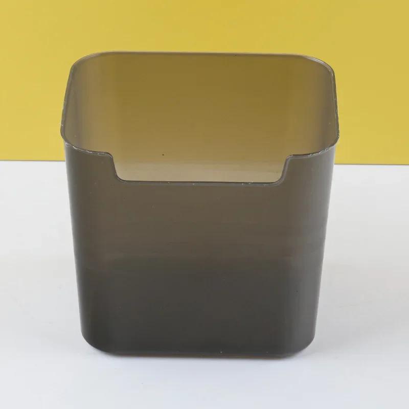 1 Piece Simplicity Stationery Organizer Creative Design Solid Color Pen Holder Large Capacity Desktop Snacks Pencil Storage Box