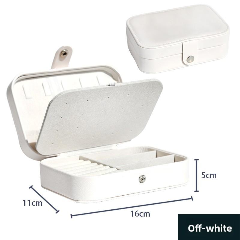 Portable Travel Girl Jewelry Storage Box, Necklace, Ring and Earring Storage Box, Double-layer Home Accessory Box, Jewelry Box