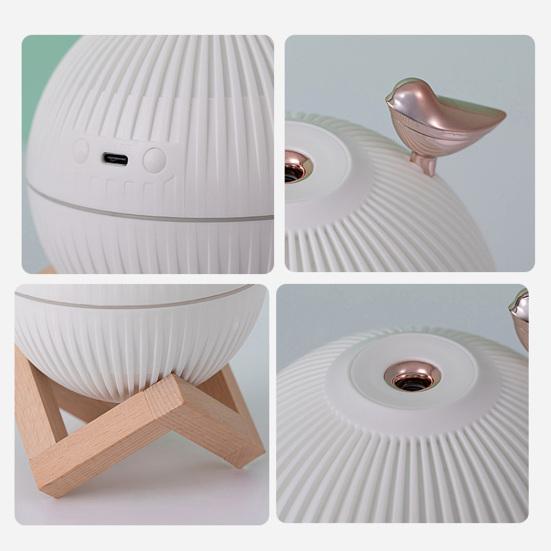 330ml USB Humidifier Creative Stellar Shape PP Low Noise Novelty Bird Air Dampener for Living Room